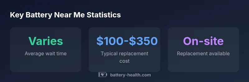 Battery near me statistics infographic
