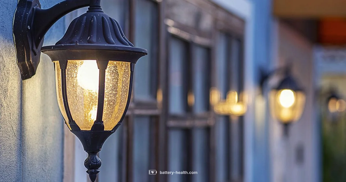Battery Powered Outdoor Lights - Battery Health