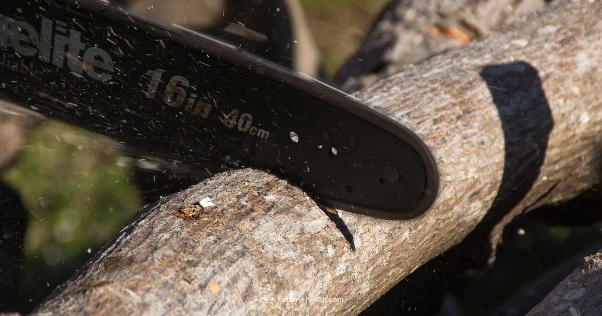 Cordless Chainsaw Power - Battery Health