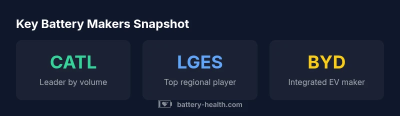 Key statistics about global battery makers