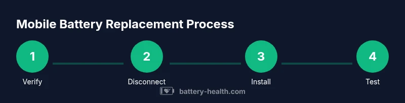 Process diagram of on-site mobile car battery replacement