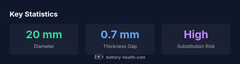 Comparison of CR2032 vs CR2025 size and compatibility