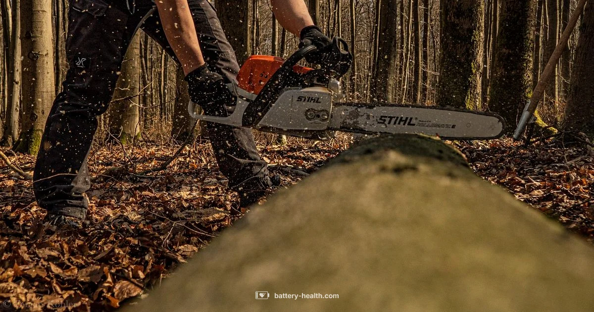 Battery vs Gas Chainsaws - Battery Health