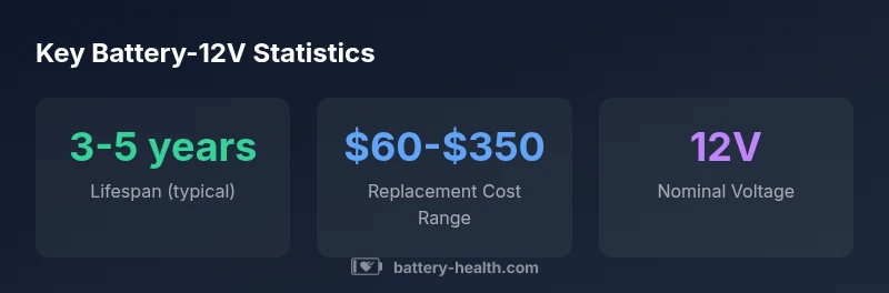 Infographic comparing 12V battery chemistries