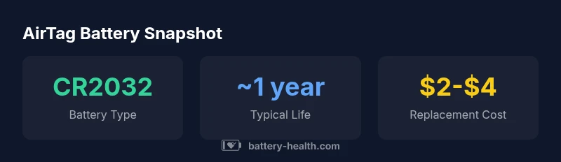 AirTag battery infographic